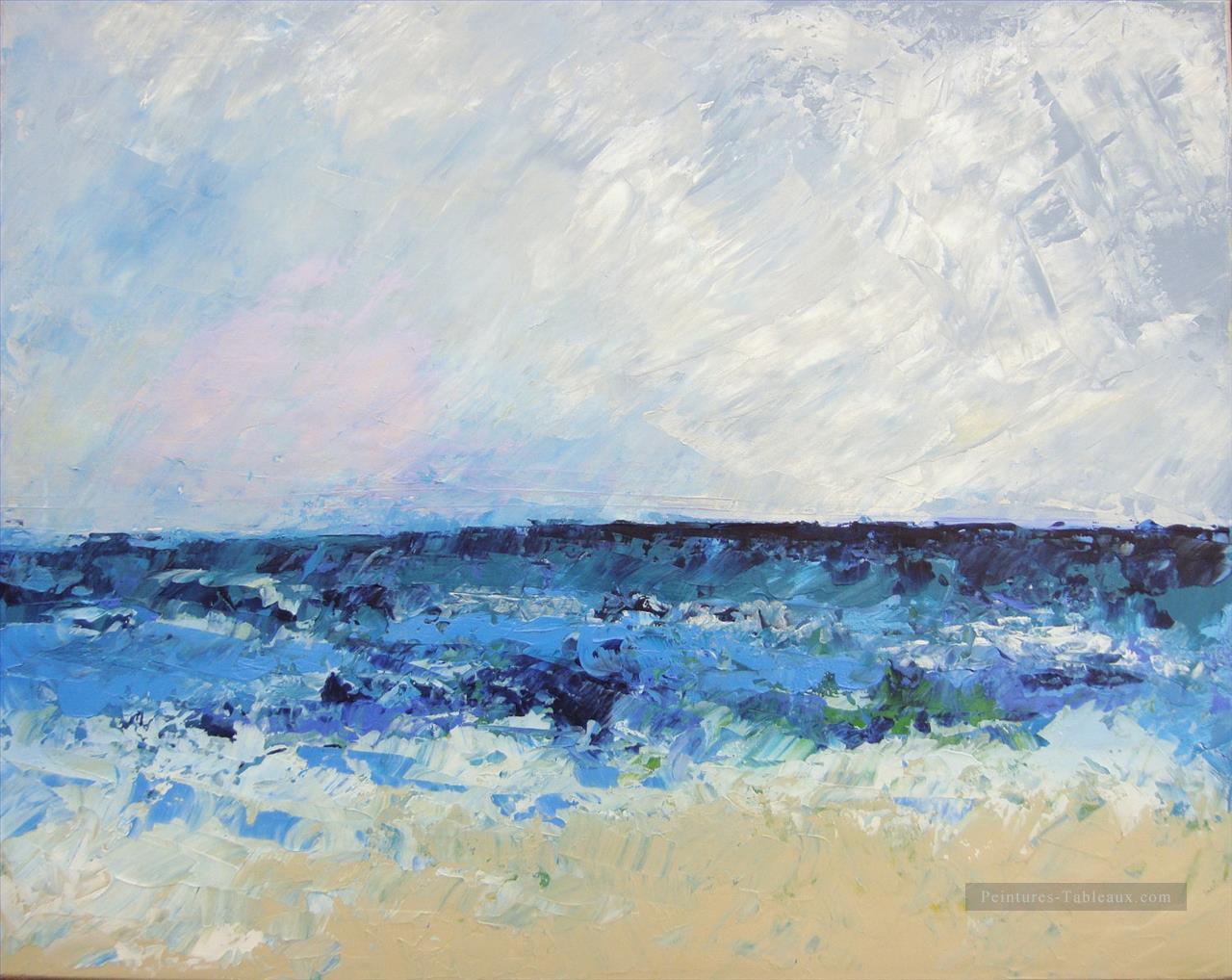 paysage marin abstrait 099 Peintures à l'huile